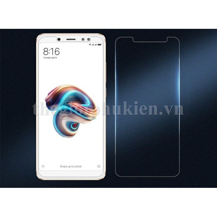 Tấm dán màn hình kính cường lực Xiaomi Redmi Note 5 Pro chống xước, chống vỡ màn hình