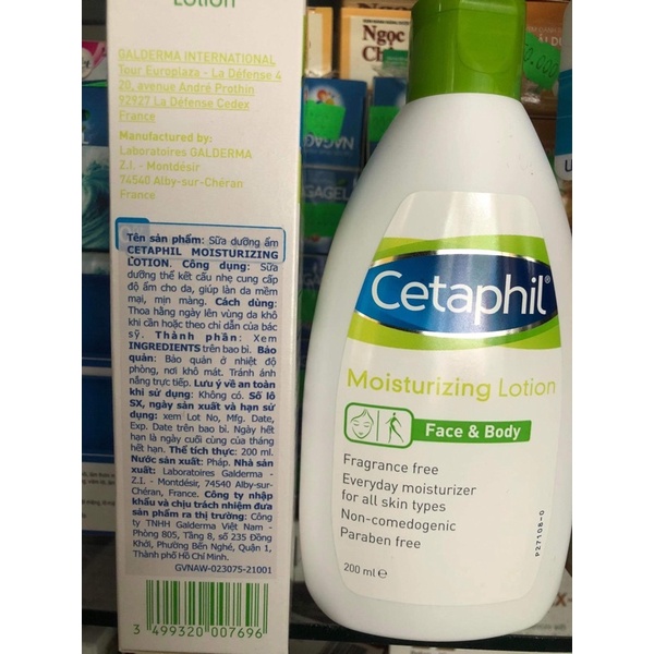 sữa dưỡng ẩm cetaphil moisturizing lotion (sữa dưỡng thể cung cấp độ ẩm cho da,giúp làn da mềm mại,mịn màng(made in pháp