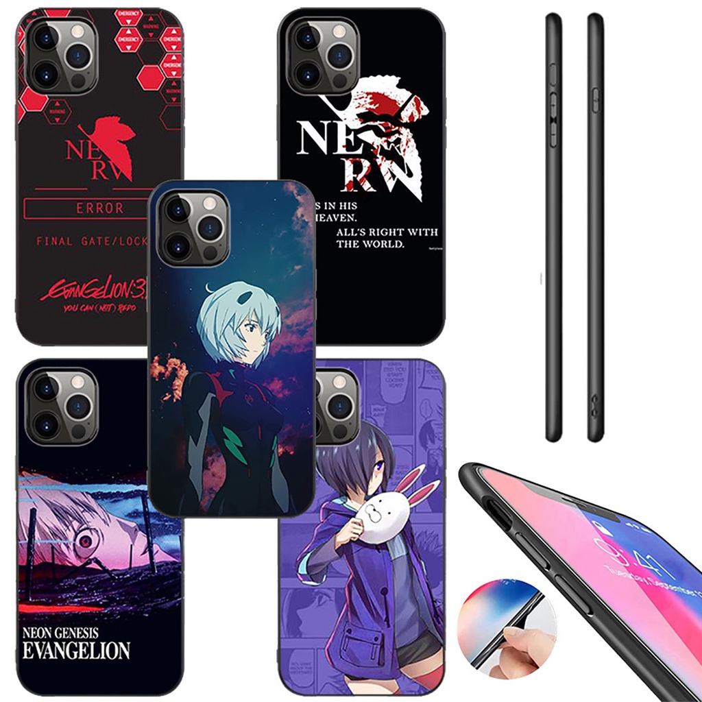 Ốp Điện Thoại Silicon Dẻo Họa Tiết Hoạt Hình Neon Genesis Evangelion Cho Iphone 12 Mini 11 Pro Max Bnt98