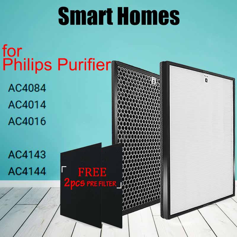 fit Philips HEPA Activated Carbon Filter AC4144 AC4143  for AC4014 / AC4072 / AC4074 / AC4083 / AC4084 / AC4085 / AC4086 Air Purifier