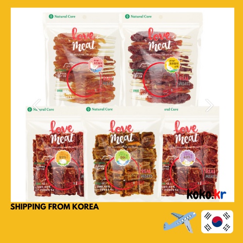 Natural Core Love Meat 160g (Thịt bò, Thịt cừu, Vịt, Cá hồi, Gà) Thức ăn cho chó với FREEBIES
