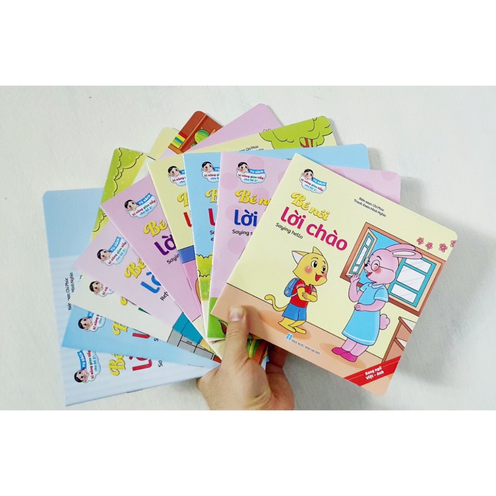 Sách - Truyện Tranh Kỹ Năng Giao Tiếp Ứng Xử Cho Bé - Phiên Bản Song Ngữ Việt Anh (Bộ 10 Quyển - Có File Đọc Tiếng Anh)