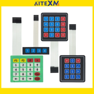 4 12 16 20 nút chìa khóa màng chuyển đổi 1x4 3x4 4x4 4x5 phím ma trận mảng bàn phím bàn phím điều khiển bảng diy bộ cho arduino