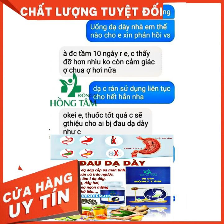 Viên uống thảo dươc_ Dạ dày Hồng Tâm cách chữa đau dạ dày, trào ngược dạ dày, viêm loét dạ dày, trung hòa axit dạ dày