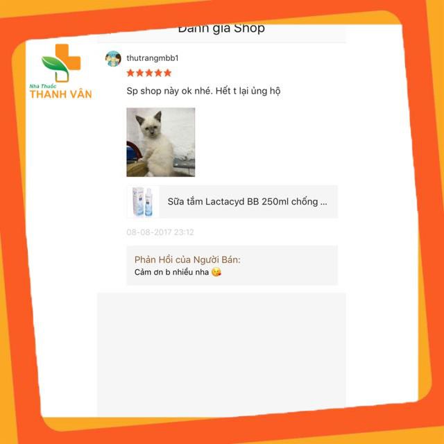 Sữa tắm Lactacyd BB 250ml chống rôm sảy Cao cấp