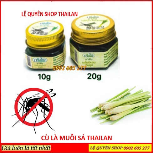 Dầu Cù Là Muỗi Sả Green Herb Citronella Essence Balm Thái Lan 20gr