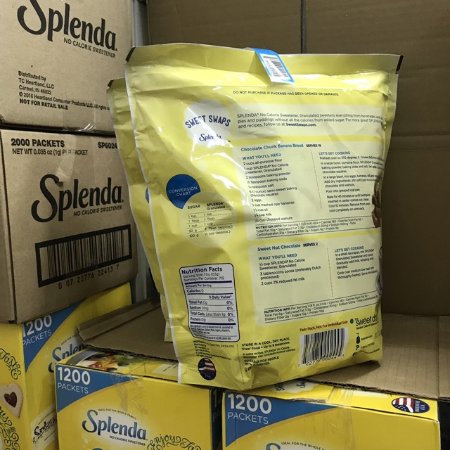 Đường ăn kiêng Splenda (no calories) dạng túi 357gr