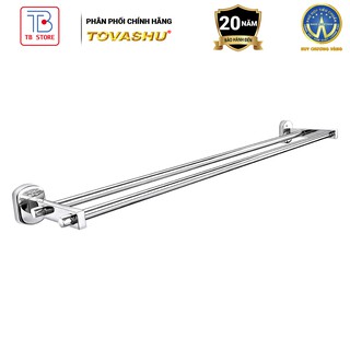 Máng khăn đôi phòng tắm inox 304 nắp ovan tovashu c7 - bảo hành 20 năm