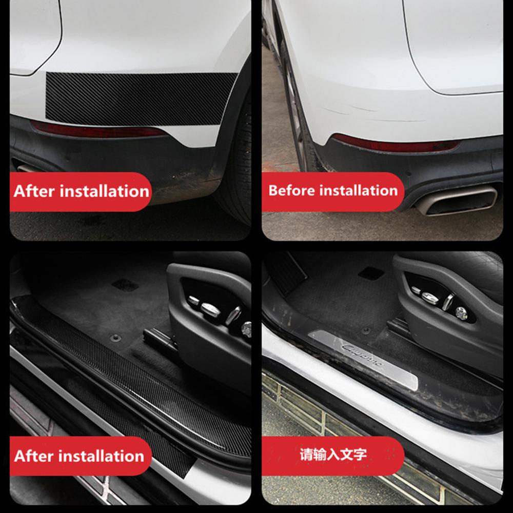Miếng Dán Cửa Xe Hơi Bằng Sợi Carbon 5D Chống Va Chạm Tiện Dụng
