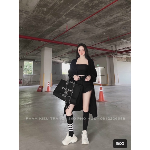 Áo cadigan len dáng dài phạm kiều trang | BigBuy360 - bigbuy360.vn