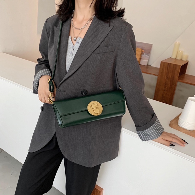 Túi đeo vai IELGY có khóa cài nam châm thời trang cho nữ