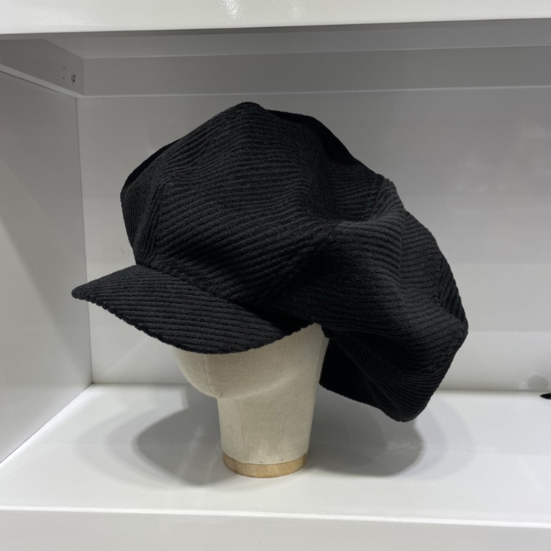 Mũ Beret Nhung Màu Đen Phong Cách Retro Thời Trang