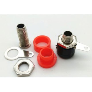 Jack bắp chuối cái 4mm - 1 cặp đỏ đen - 1F11