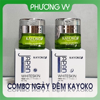 [SIÊU SALE] COMBO kem nám Kayoko xanh, cặp kem làm mờ nám Kayoko xanh ngày và đêm, mỹ phẩm kayoko.