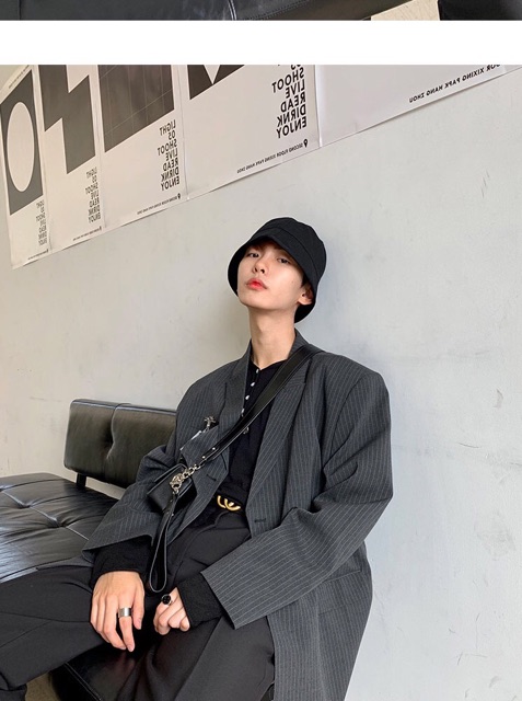 Áo khoác blazer cổ vest unisex oversize Ulzzang trẻ trung & lịch lãm siêu chất ❤️