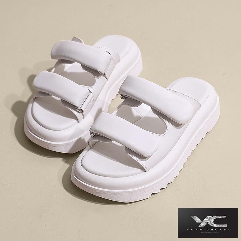 Hàng Có Sẵn ~ Dép Sandal Muffin Đế Dày Tăng Chiều Cao Phong Cách Mới Mùa Hè 2023 Dành Cho Bạn Nữ @ - -