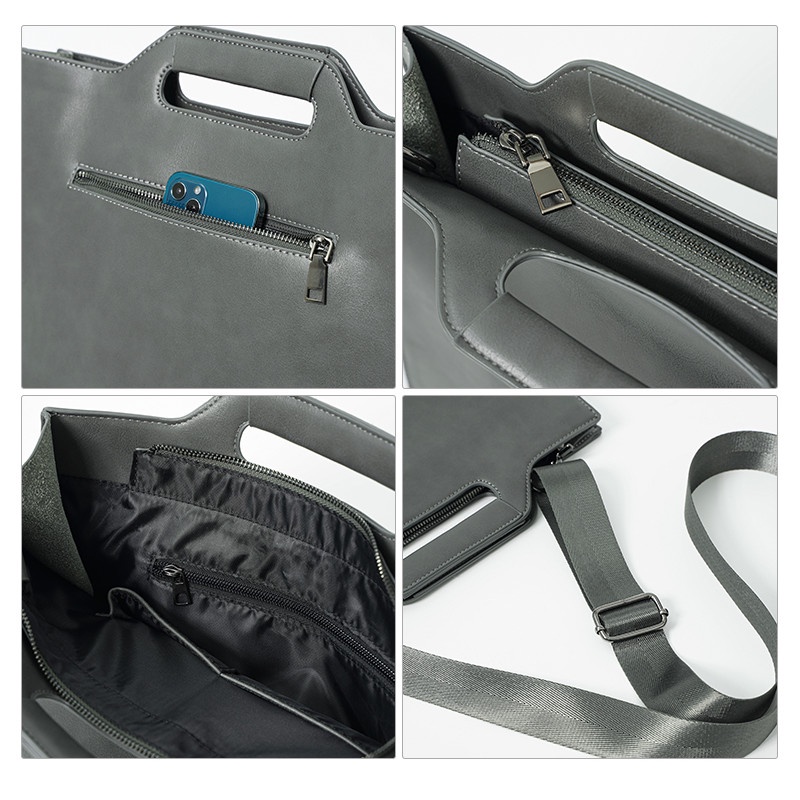 Túi xách tay đựng tài liệu phong cách retro thời trang dành cho nam