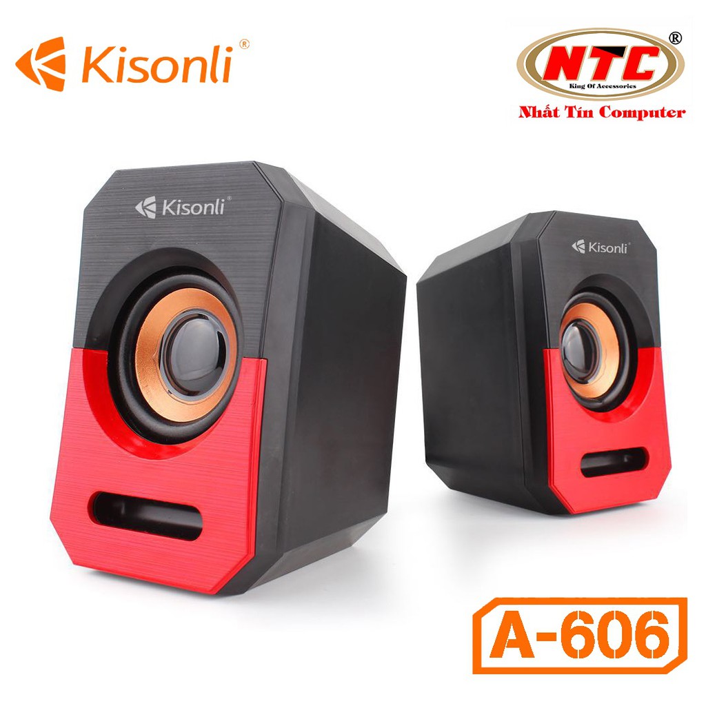 Loa vi tính 2.0 Kisonli A-606 - Bảo Hành 12 Tháng (Màu ngẫu nhiên)