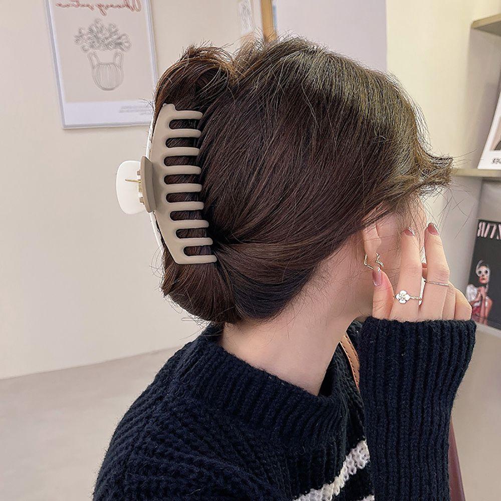 NICKOLAS Kẹp Tóc Hình Chữ M / Cá Mập / Bông Hoa Hai Màu Dễ Thương Cho Nữ