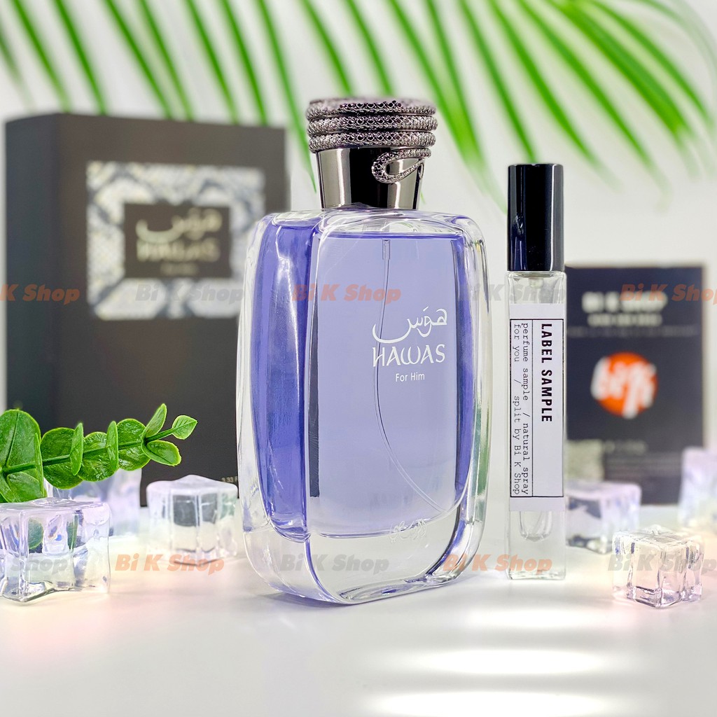 Bi K Shop - Nước hoa nam Rasasi Hawas for Him EDP [Mẫu thử] | Thế Giới Skin Care