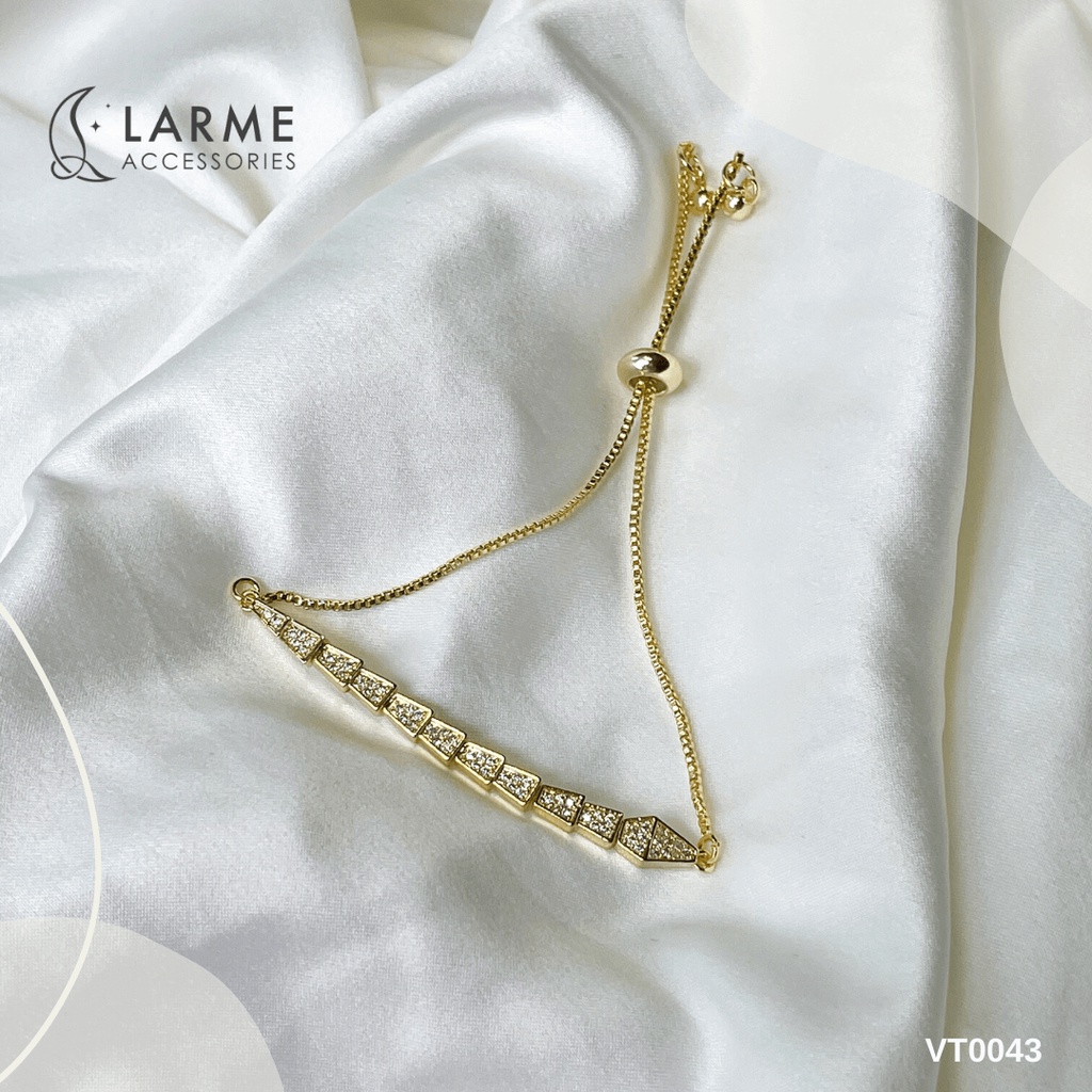 Vòng tay, lắc tay chuỗi hạt đính đá lấp lánh Larme Accessories - VT0042