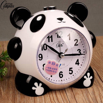 Đồng hồ báo thức、 Kangba's alarm clock student voice cute creative night light smoother lazy music double sound children's battery watch