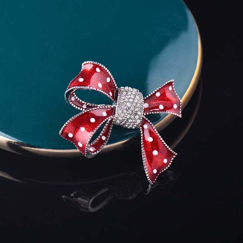 Ghim Cài Áo Hình Nơ Thời Trang Thanh Lịch Cho Nữ