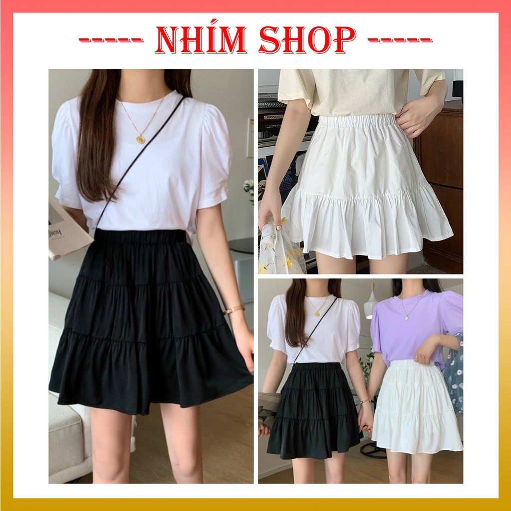Chân váy chữ A xòe 2 tầng ♥️ Đầm ngắn nữ (kèm lót) ♥️ Đầm voan ngắn ulzzang - NhimShop CV13 | BigBuy360 - bigbuy360.vn