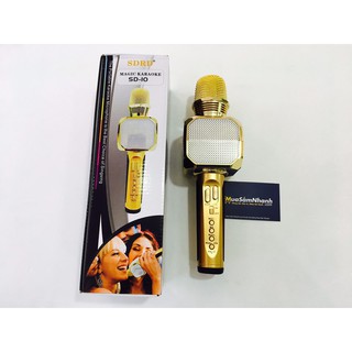 Micro Karaoke Kiêm Loa Bluetooth Sd10 Chính Hãng
