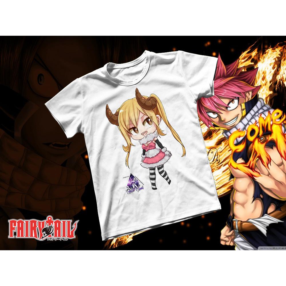 Áo thun Cotton Unisex - Anime - Fairy tail - Triệu hồi sư Lucy