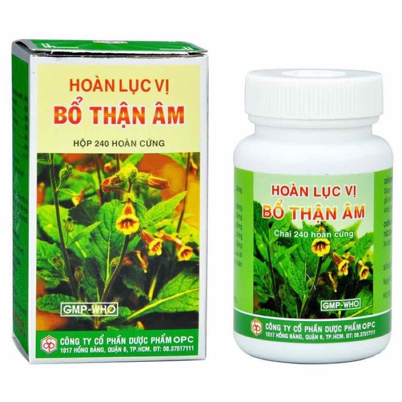 Hoàn Lục Vị Bổ Thận Âm- Hộp 1 chai 240 viên hoàn cứng