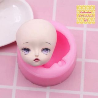 Khuôn nặn đất sét mặt búp bê