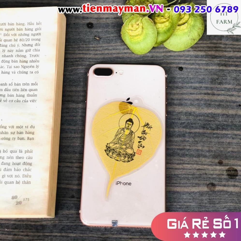 SẴN HÀNG Lá Bồ Đề Tâm Phật, May mắn bình an, treo hoặc ốp điện thoại Hàng Thủ Công Chuẩn Đẹp