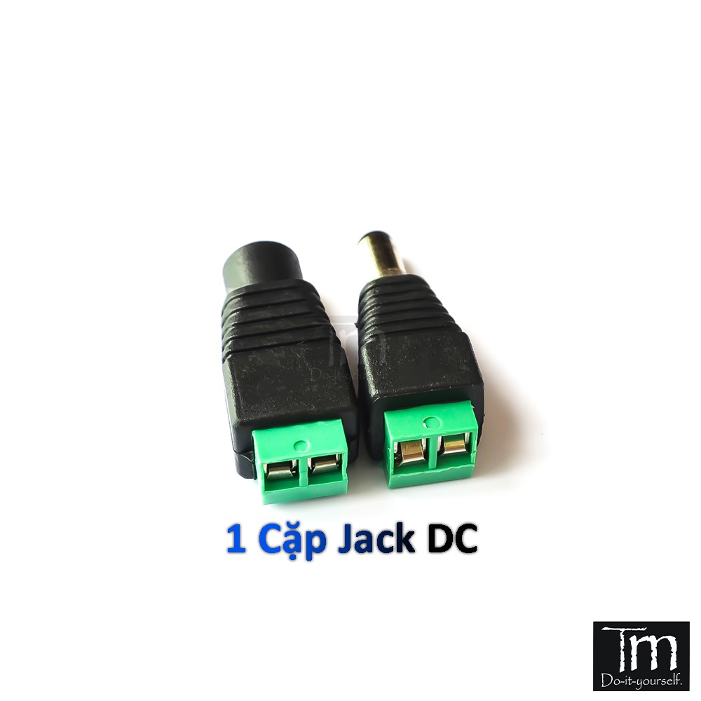 1 Cặp Jack DC Đực - Cái Cấp Nguồn 5.5mm