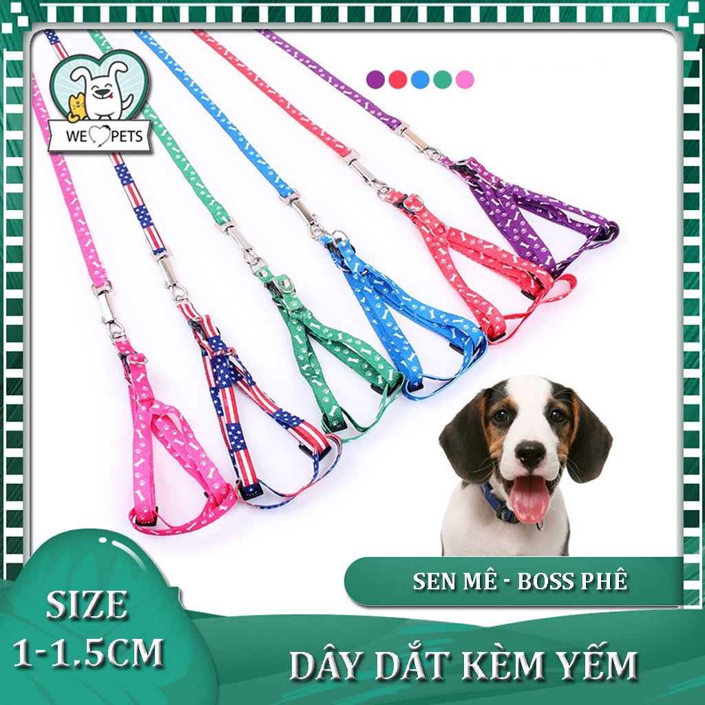 Dây dắt chó mèo đi dạo giá rẻ - Lida Pet Shop