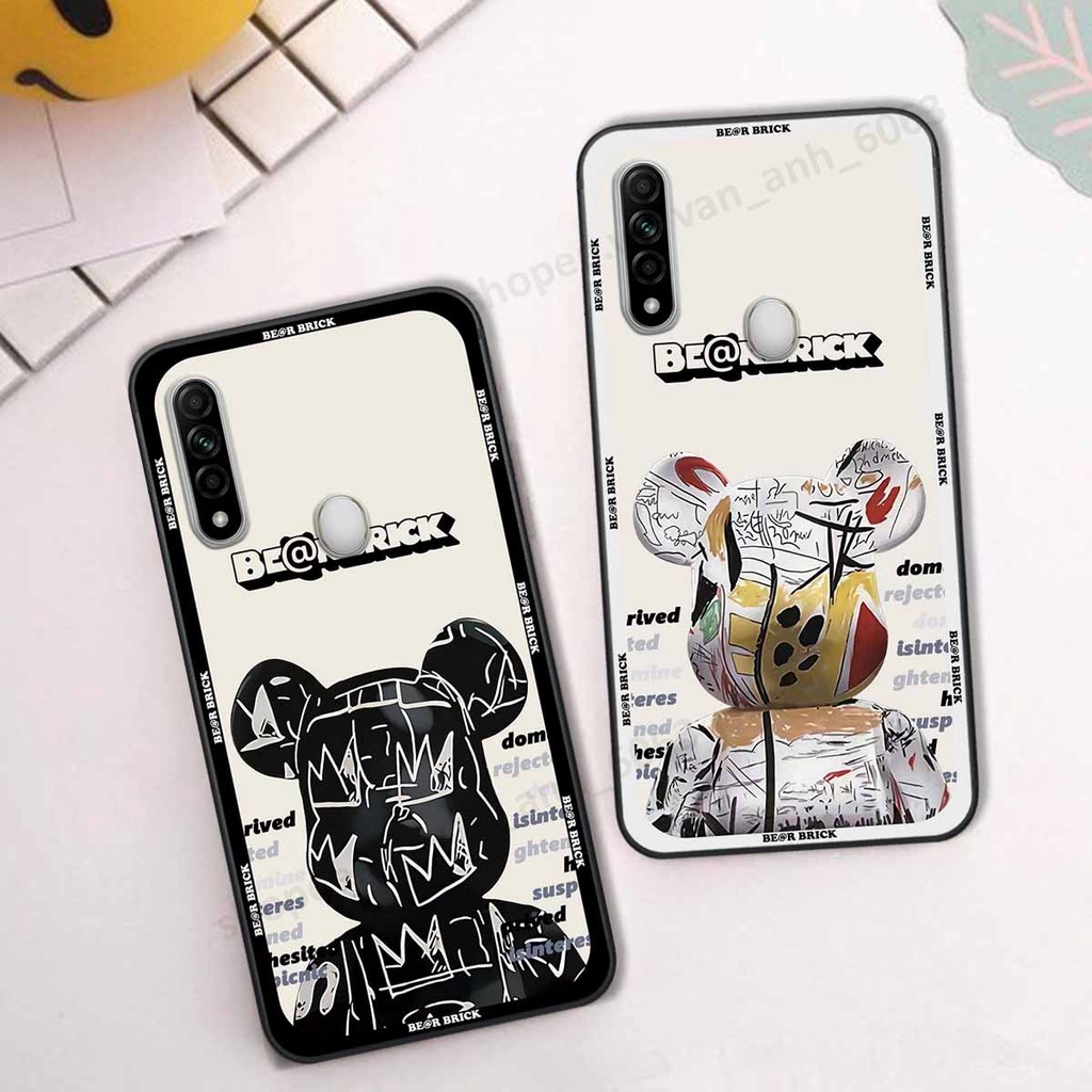 Ốp Oppo A31 be@r brick mars thời trang, ốp lưng điện thoại viền dẻo siêu chất