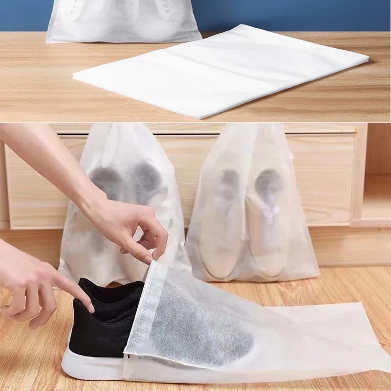 1 Túi Đựng Giày Bằng Vải Không Dệt Chống Bụi Có Thể Tái Sử Dụng