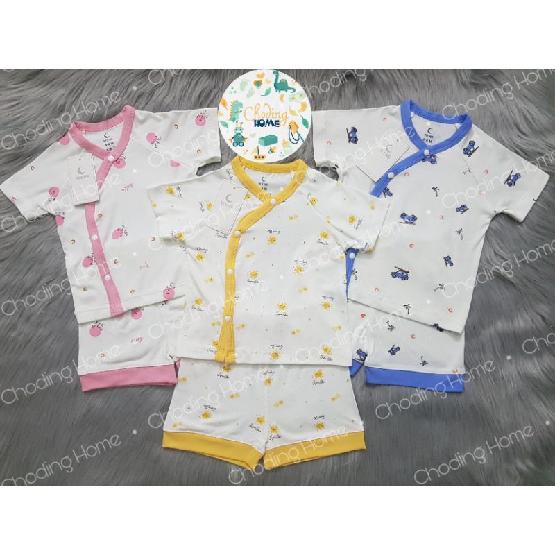 Bộ Sơ Sinh Cộc Tay Petit Moon M3 M8 • 0-3M 3-6M 6-9M • Choding Home