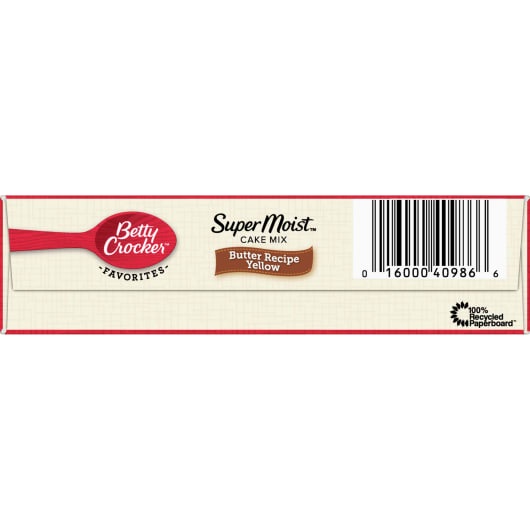 Bột Làm Bánh Pha Sẵn Betty Crocker Super Moist Yellow Cake Mix, Hộp 432g  - USA