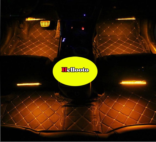 Đèn led gầm ghế ô tô loại có điều khiển 12 mắt - có video thật