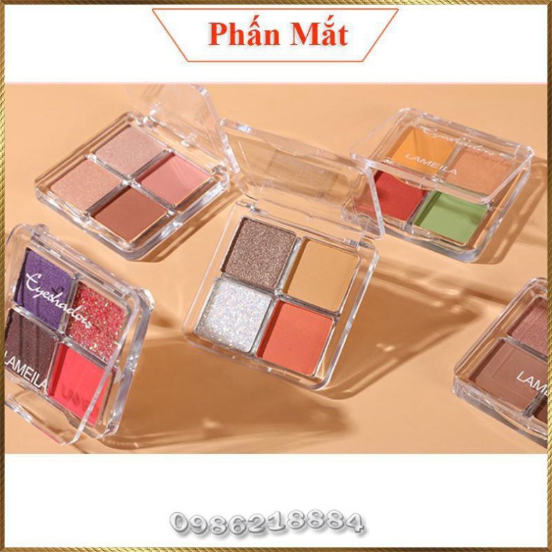 Bảng phấn mắt Lameila 4 ô màu