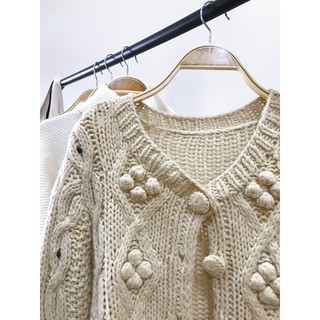 [Ảnh thật- có sẵn] Áo cardigan len vintage oversize hàn quốc