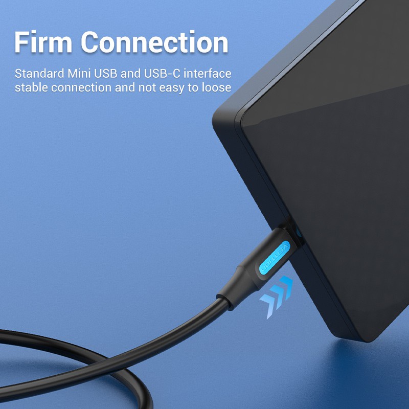 cáp Type C to mini B Vention COWB sạc và truyền dữ liệu