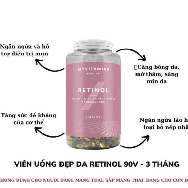 VIÊN UỐNG BỔ SUNG RETINOL MYVITAMINS 90 VIÊN