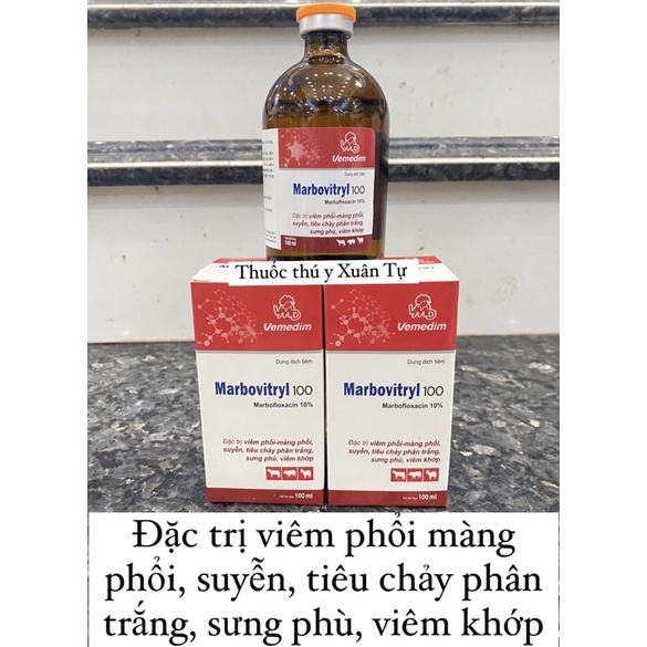 1 lọ MARBOVITRYL 100 100ml dùng cho trâu bò lợn dê cừu