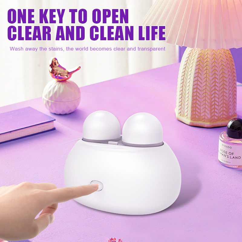 Hộp Đựng Kính Áp Tròng Bằng Sóng Siêu Âm Tiện Dụng Mang Theo Du Lịch