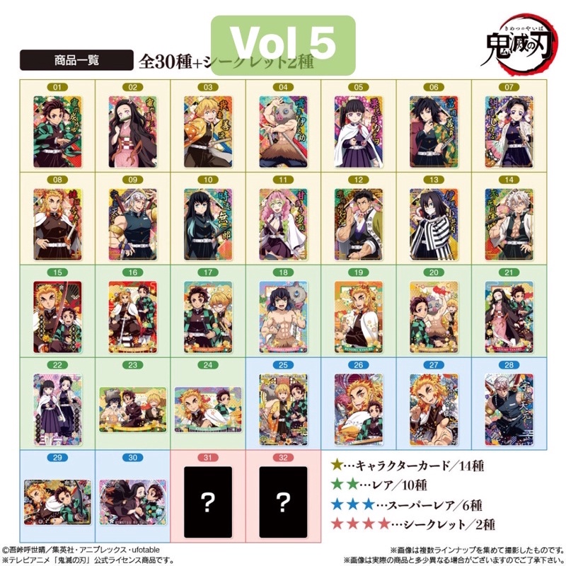 Hộp bánh Xốp Kimetsu no yaiba - thẻ nhân phẩm 4 thanh gươm hủy diệt Nhật Bản