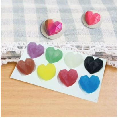 Khuôn sô cô la hình trái tim 3D