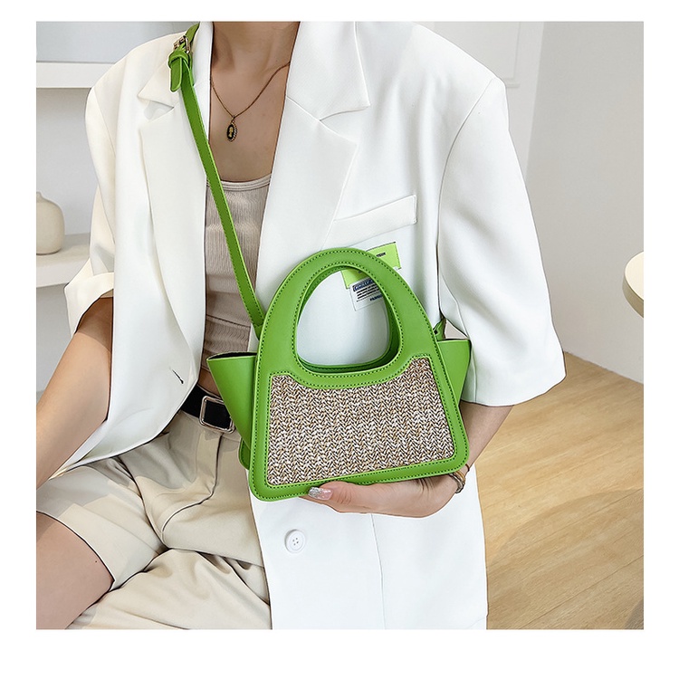 Túi Xách Đeo Vai Đan Cói Hình Vuông Thời Trang Mùa Hè 2022 Cho Nữ