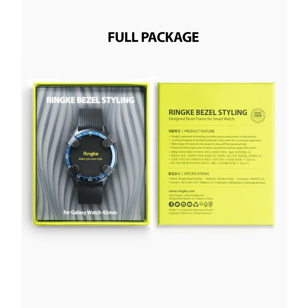 Vòng Bezel Ringke cho Galaxy Watch 46mm/ Gear S3 Frontier/ S3 Classic /// 42mm/ Galaxy Sport  - Hàng Nhập Khẩu